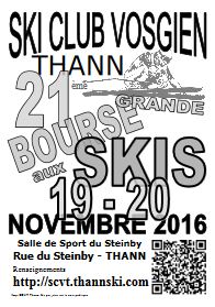19 et 20 novembre 2016 - Bourse aux Skis à Thann