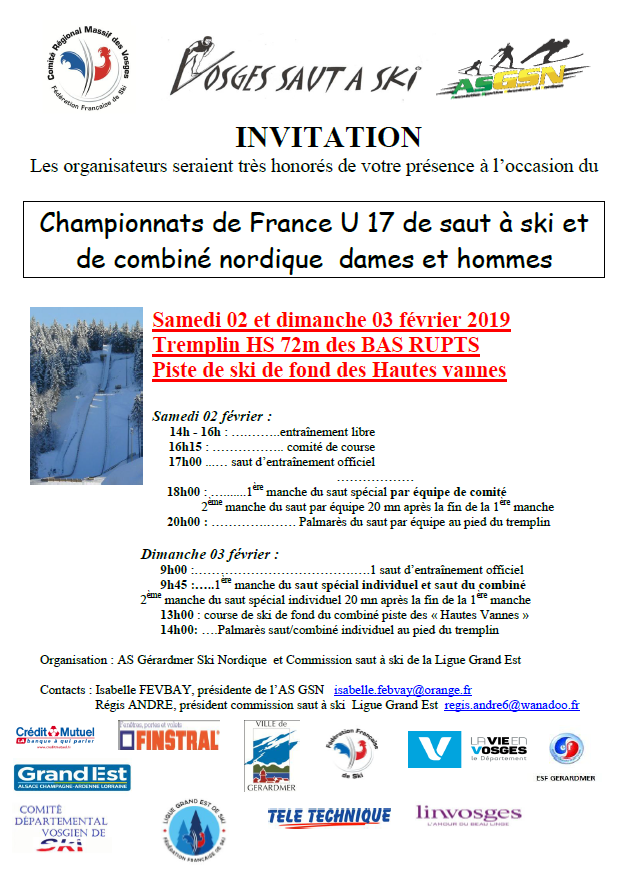 invitation saut a ski u17